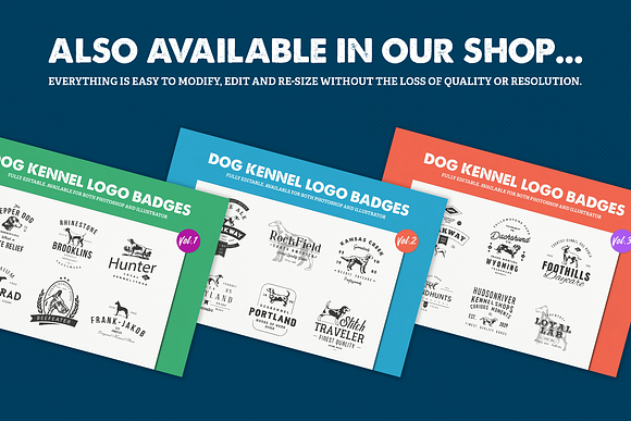 Dog Kennel Logo Badges Vol.4 in Logo Templates - product preview 6