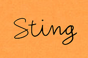 Sting - Handwritten Script Font 