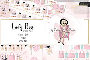Digital Paper "Lady Boss"