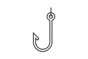 Hook linear icon