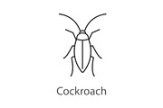 Cockroach linear icon