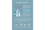 Surgery Research Visualization Vector Illustration