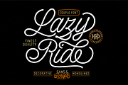 Lazy Ride - Script & Sans