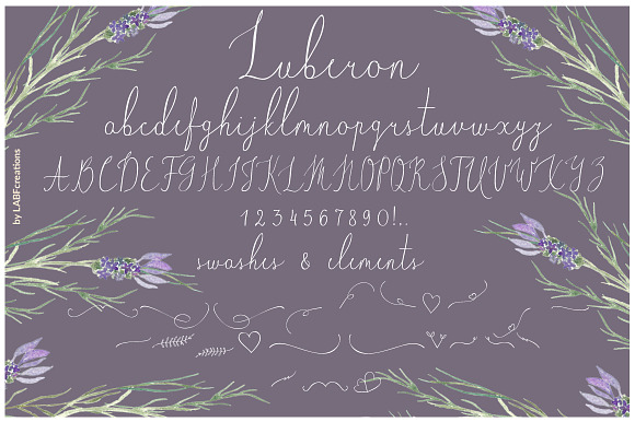 -50% Luberon. Fine art Font. in Script Fonts - product preview 4