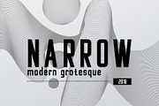 NARROW - modern grotesque font