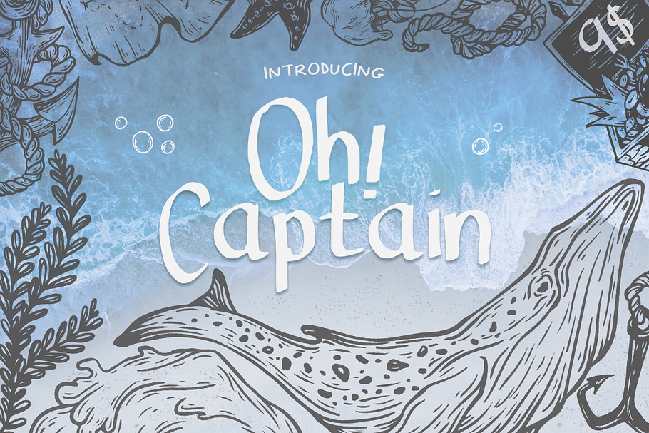 Oh Captain Font in Sans-Serif Fonts - product preview 8
