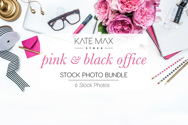 Pink + Black Office Stock Bundle 