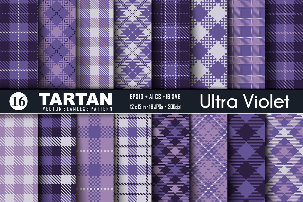 Ultra Violet Tartan in Patterns - product preview 8
