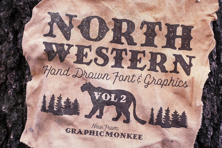 North Western Font + Vectors Vol 2 in Fonts - product preview 8