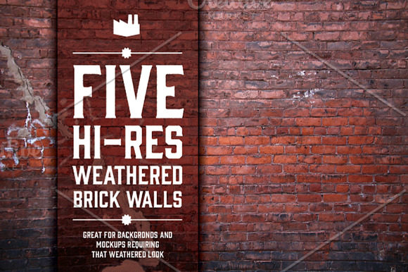 Weathered Brick Walls in Textures - product preview 2