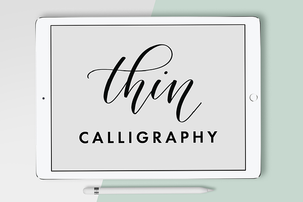 Thin Calligraphy Procreate Brush