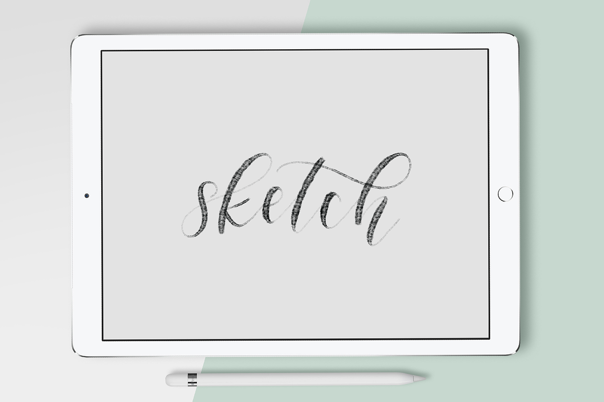 Sketch iPad Pro Procreate Brush in Photoshop Brushes - product preview 8