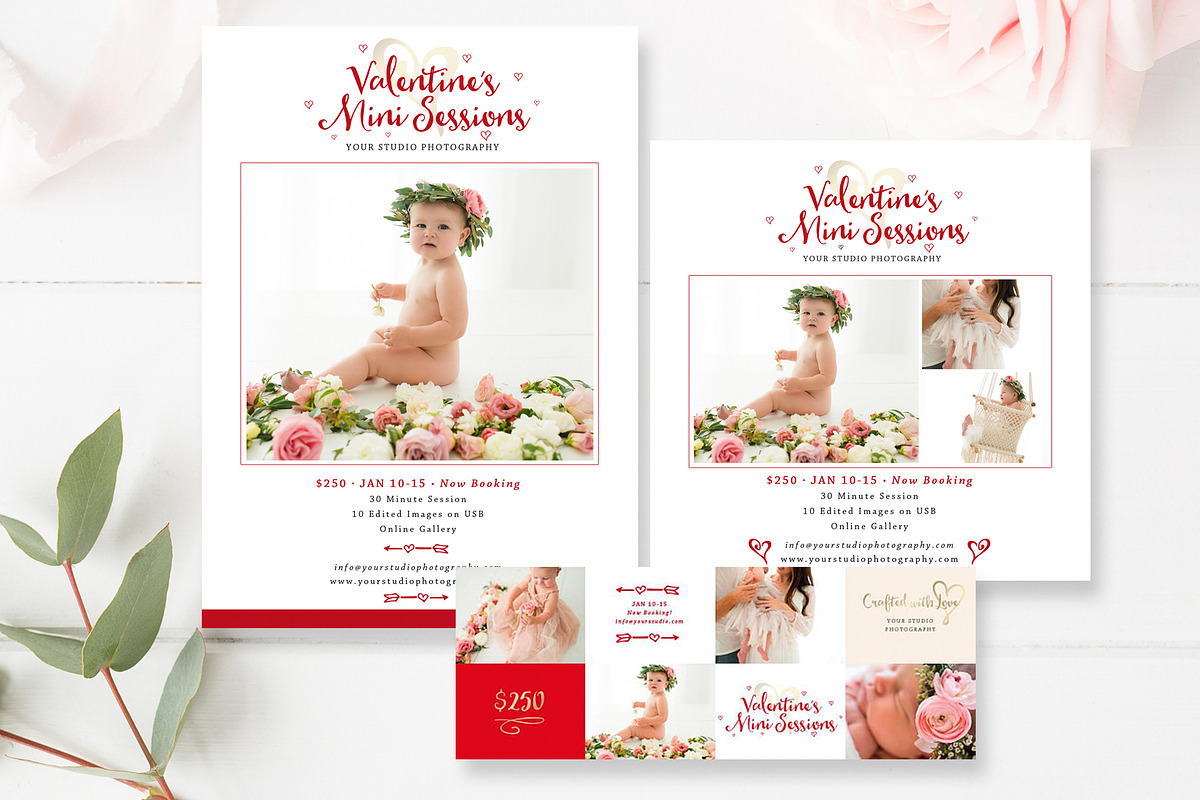 Valentine's Minis Marketing Set in Social Media Templates - product preview 8