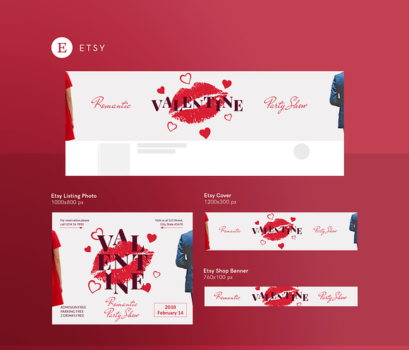 Promo Bundle | Valentine's Day Party in Templates - product preview 8