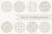 Set of stitched patterns