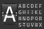 Alphabet airport board