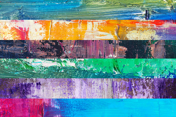 Set of abstract oil paint textures in Textures - product preview 3