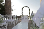 Beautiful vintage decoration for a wedding ceremony