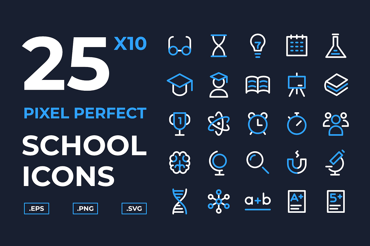 School and Scientific Icons in Calendar Icons - product preview 8
