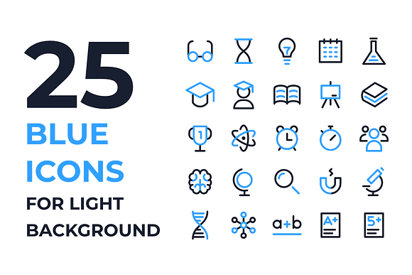 School and Scientific Icons in Calendar Icons - product preview 1
