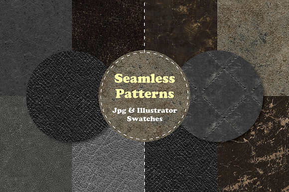 Leather Textures / Seamless Patterns in Textures - product preview 3