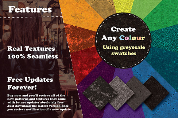 Leather Textures / Seamless Patterns in Textures - product preview 6
