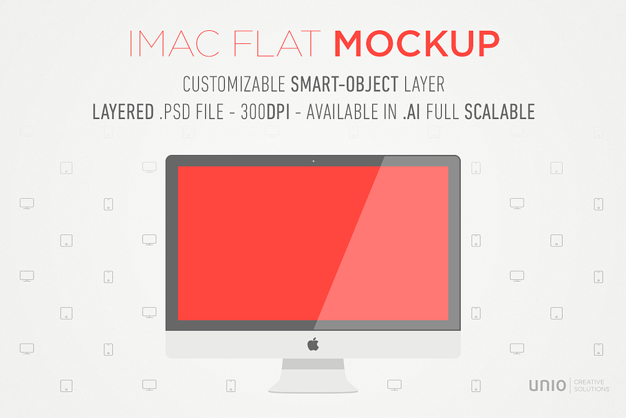 iMac Flat Mockup