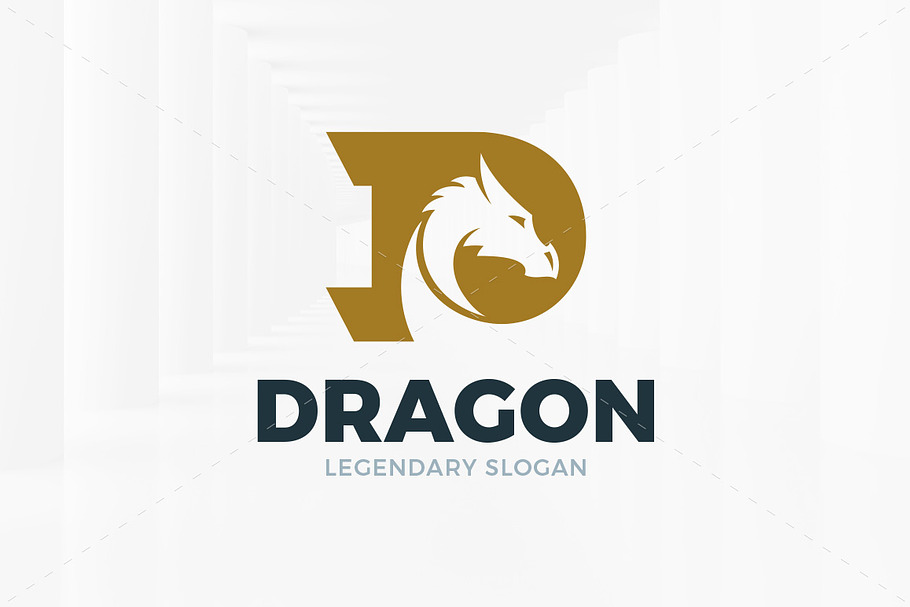 Dragon - Letter D Logo