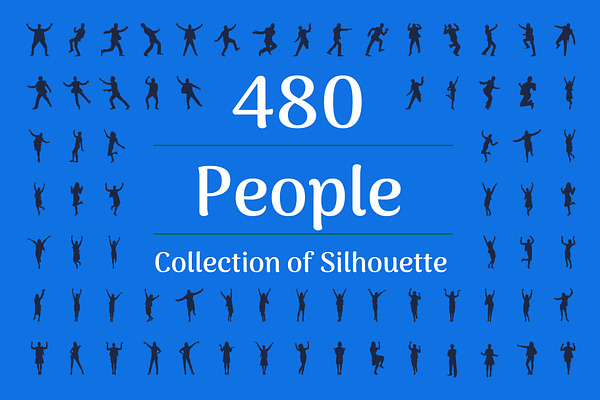 480 People Silhouette