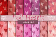 Foil love heart backgrounds