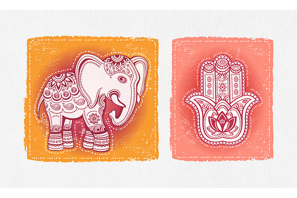 Ethnic Style Design Elements in Illustrations - product preview 1