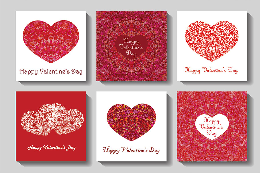 Valentine Cards Set in Card Templates - product preview 8