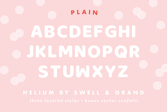 Helium, A Balloon Letter Font in Display Fonts - product preview 3