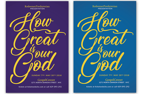 How Great Is Our God Flyer in Flyer Templates - product preview 1