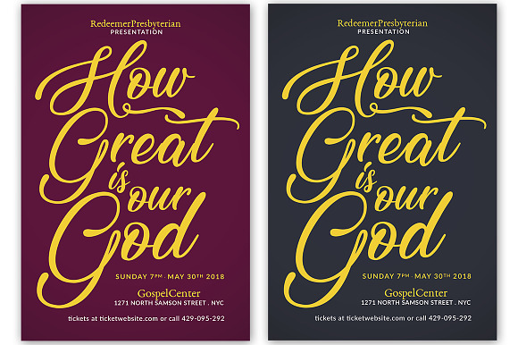 How Great Is Our God Flyer in Flyer Templates - product preview 2