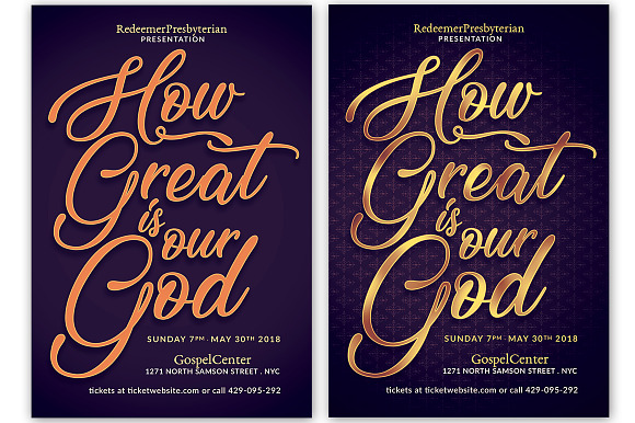 How Great Is Our God Flyer in Flyer Templates - product preview 3