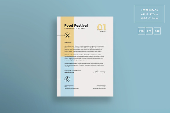 Branding Pack | Food Festival in Branding Mockups - product preview 4
