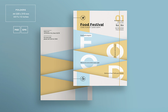 Branding Pack | Food Festival in Branding Mockups - product preview 8