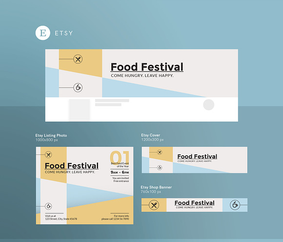 Branding Pack | Food Festival in Branding Mockups - product preview 9