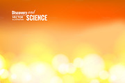 Orange science background