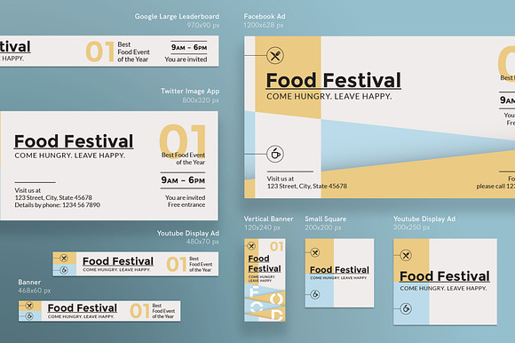 Promo Bundle | Food Festival in Templates - product preview 11