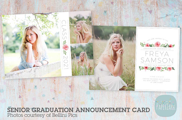 AG019 Senior Graduation Card in Postcard Templates - product preview 1