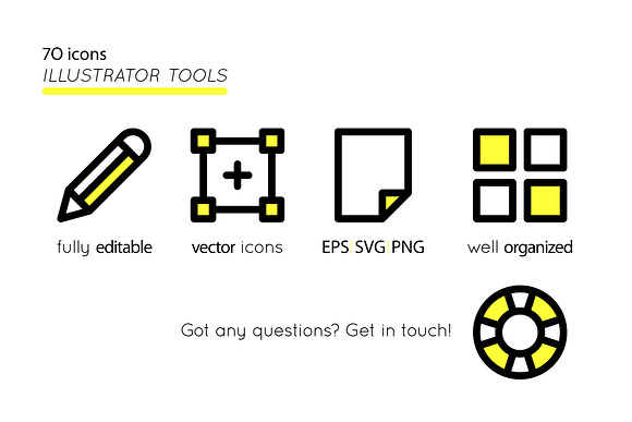 BOLD Adobe Illustrator tool icons in Graphics - product preview 1
