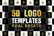 50 Real Estate Logo Templates Bundle