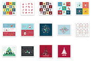 Vector bundle 16 new year icons