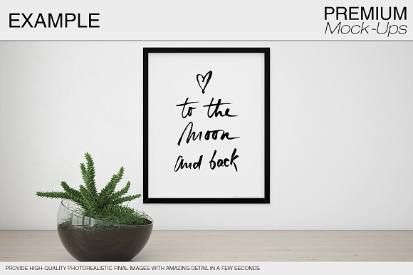 Wall & Frames Mockup - Plants in Print Mockups - product preview 3