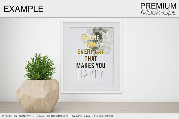 Wall & Frames Mockup - Plants in Print Mockups - product preview 7