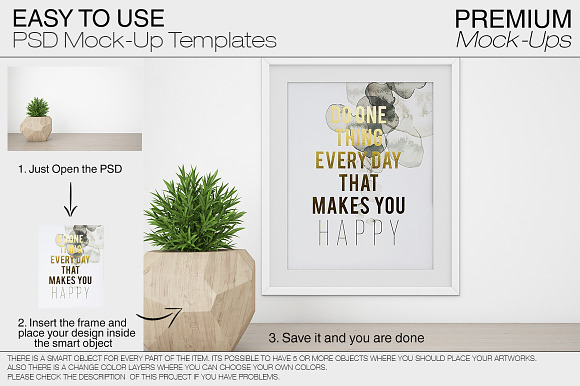 Wall & Frames Mockup - Plants in Print Mockups - product preview 11