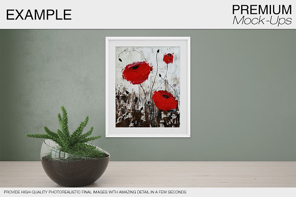 Wall & Frames Mockup - Plants in Print Mockups - product preview 12