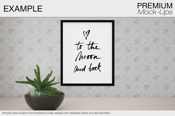 Wall & Frames Mockup - Plants in Print Mockups - product preview 13